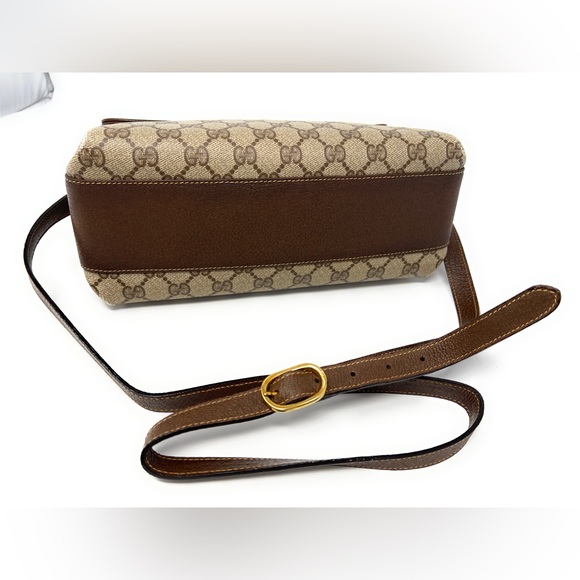 Gucci Crossbody Shoulder Bag Vintage Gucci Web Sherry Line -Medium size - Picture 7 of 15